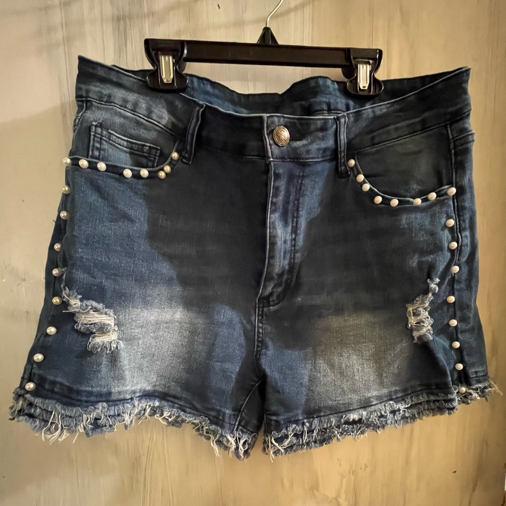Crazy Train denim shorts